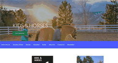 Desktop Screenshot of kidsandhorses.org