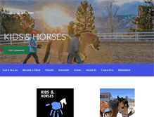 Tablet Screenshot of kidsandhorses.org